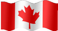 Large animated flag of Canada
