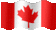 Small animated flag of Canada
