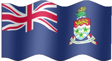 Extra Large animated flag of Cayman Islands