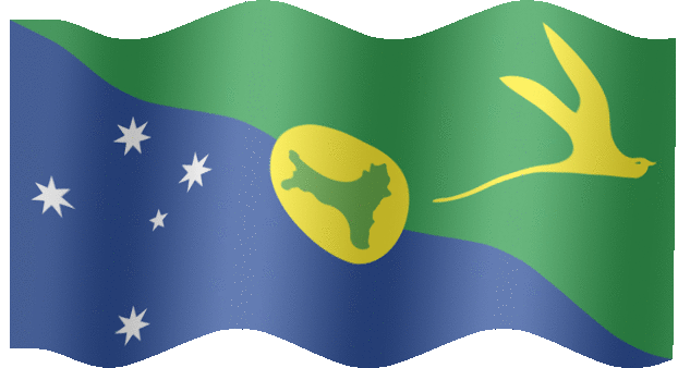 Very Big animated flag of Christmas Island