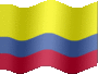 Animated Colombia flags