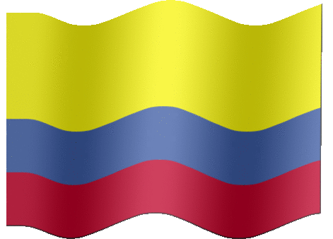 Very Big animated flag of Colombia