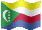 Large animated flag of Comoros