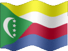 Large still flag of Comoros