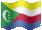 Small animated flag of Comoros