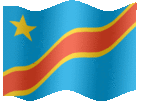 Large animated flag of Congo, Democratic Republic of the