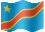 Medium animated flag of Congo, Democratic Republic of the