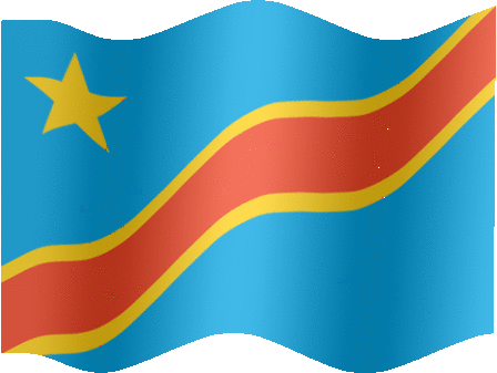 Very Big still flag of Congo, Democratic Republic of the