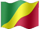 Large animated flag of Congo, Republic of the