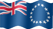 Large still flag of Cook Islands