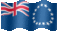 Small animated flag of Cook Islands