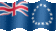 Small still flag of Cook Islands