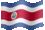 Small animated flag of Costa Rica