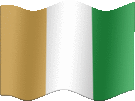Large still flag of Cote d'Ivoire