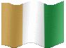 Medium animated flag of Cote d'Ivoire
