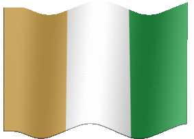 Extra Large animated flag of Cote d'Ivoire