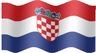 Large animated flag of Croatia