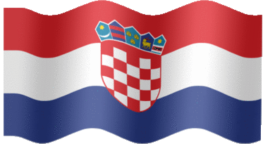 Extra Large animated flag of Croatia
