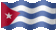 Small animated flag of Cuba