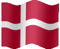 Large animated flag of Denmark
