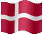 Medium animated flag of Denmark