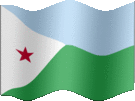 Large still flag of Djibouti