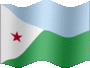 Animated Djibouti flags