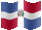 Small animated flag of Dominican Republic