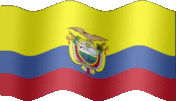 Large still flag of Ecuador