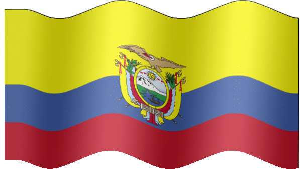 Very Big animated flag of Ecuador