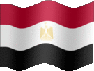 Large still flag of Egypt