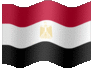 Medium animated flag of Egypt