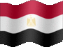 Animated Egypt flags