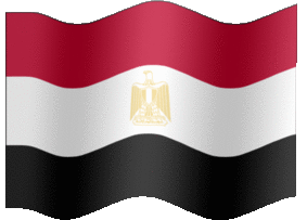 Extra Large animated flag of Egypt