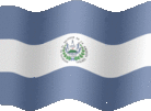 Large still flag of El Salvador