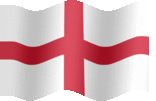 Large animated flag of England