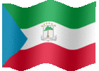 Large animated flag of Equatorial Guinea