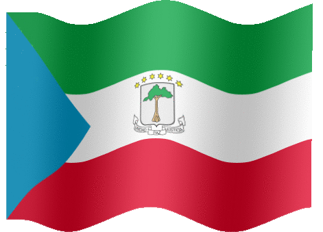 Very Big animated flag of Equatorial Guinea