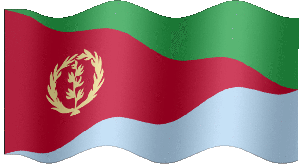 Very Big animated flag of Eritrea