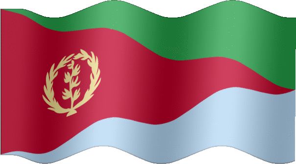 Very Big still flag of Eritrea