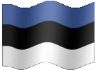 Large animated flag of Estonia