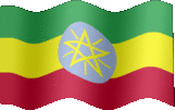 Large still flag of Ethiopia