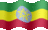 Small still flag of Ethiopia