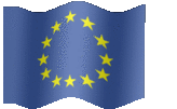 Large animated flag of European Union