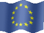 Animated European Union flags