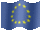 Small animated flag of European Union