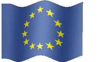 Extra Large animated flag of European Union