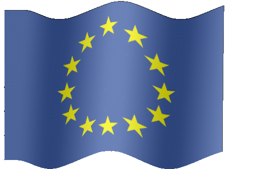 Very Big animated flag of European Union