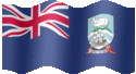 Medium animated flag of Falkland Islands (Islas Malvinas)