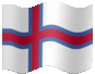 Medium animated flag of Faroe Islands